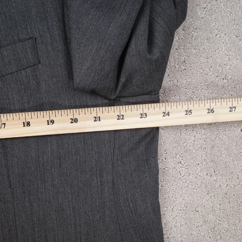 Ralph Ralph Lauren Suit Men 46 40W 26L Charcoal Gray Herringbone Career Wool‎